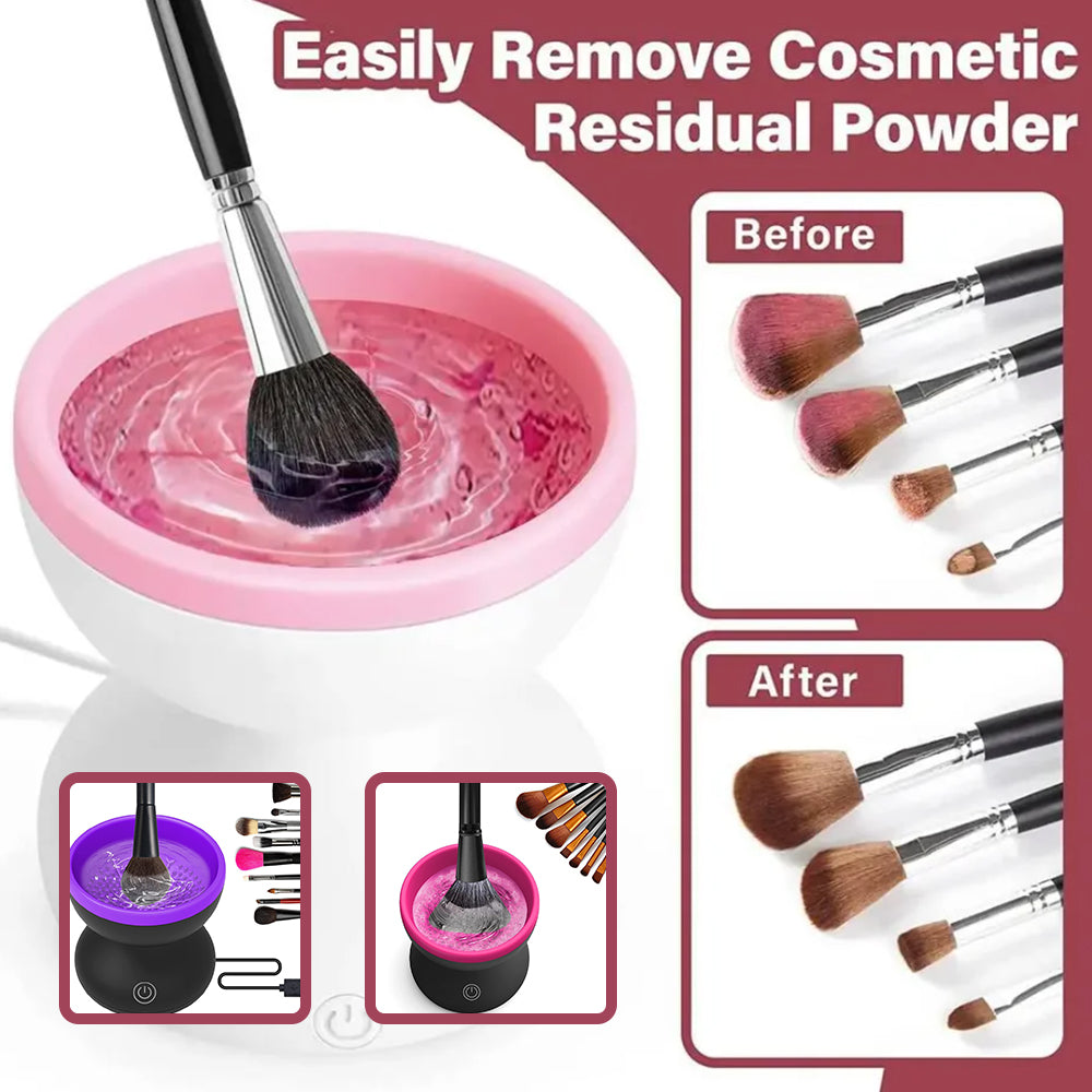 Portable & Automatic Makeup Brush Cleaner