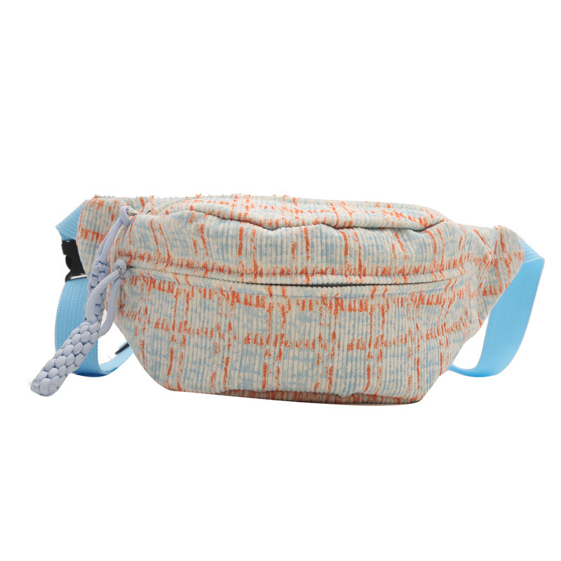 Plaid Contrast Color Women's Waist Bag