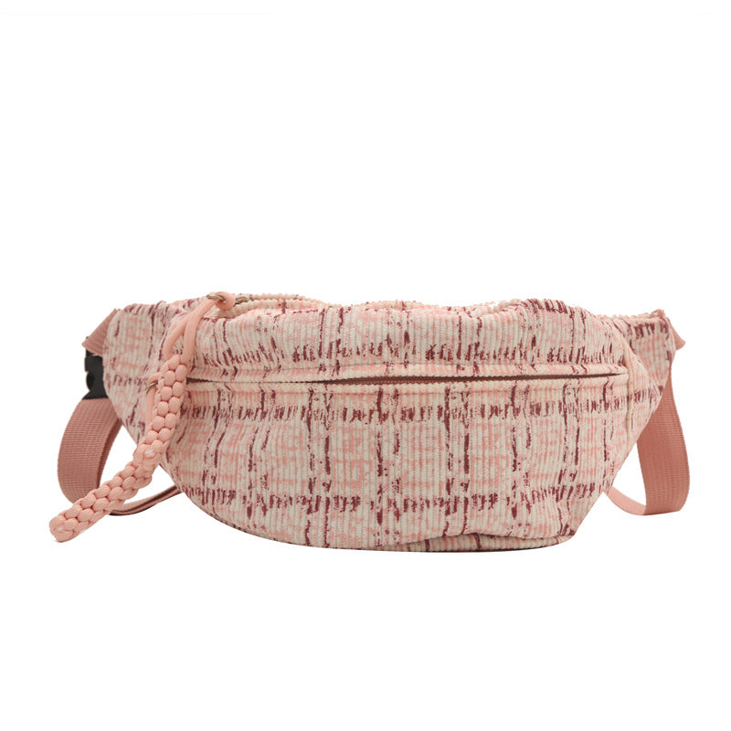 Plaid Contrast Color Women's Waist Bag