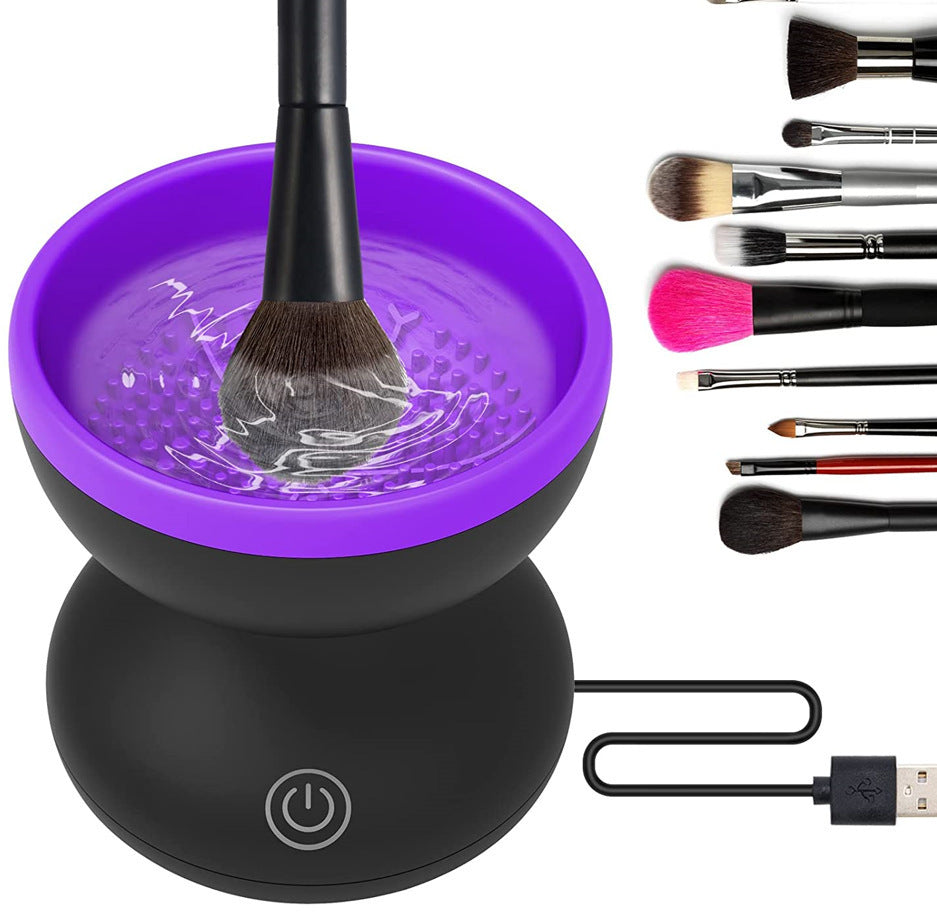 Portable & Automatic Makeup Brush Cleaner